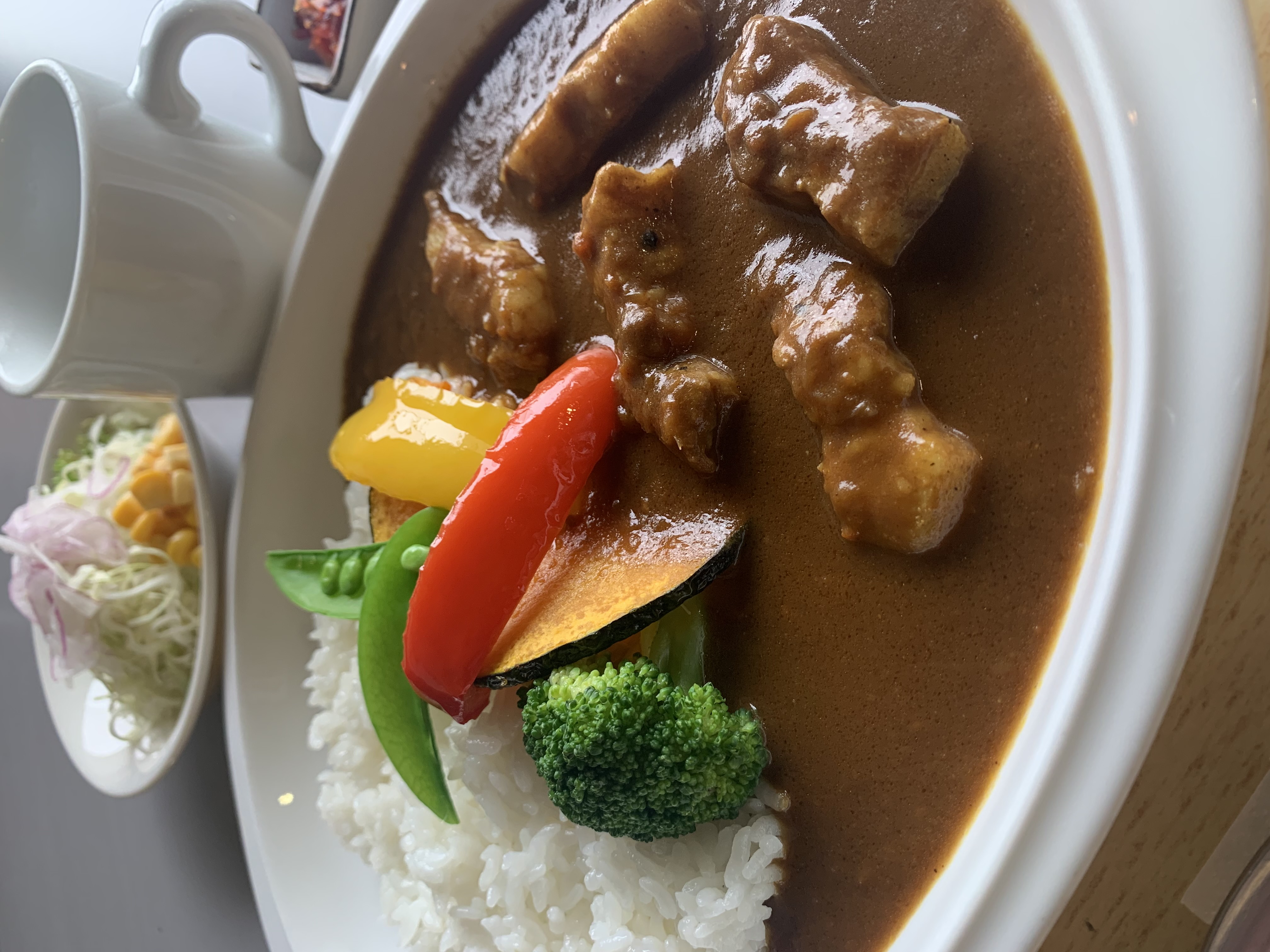 旬野菜のポ－クカレ－